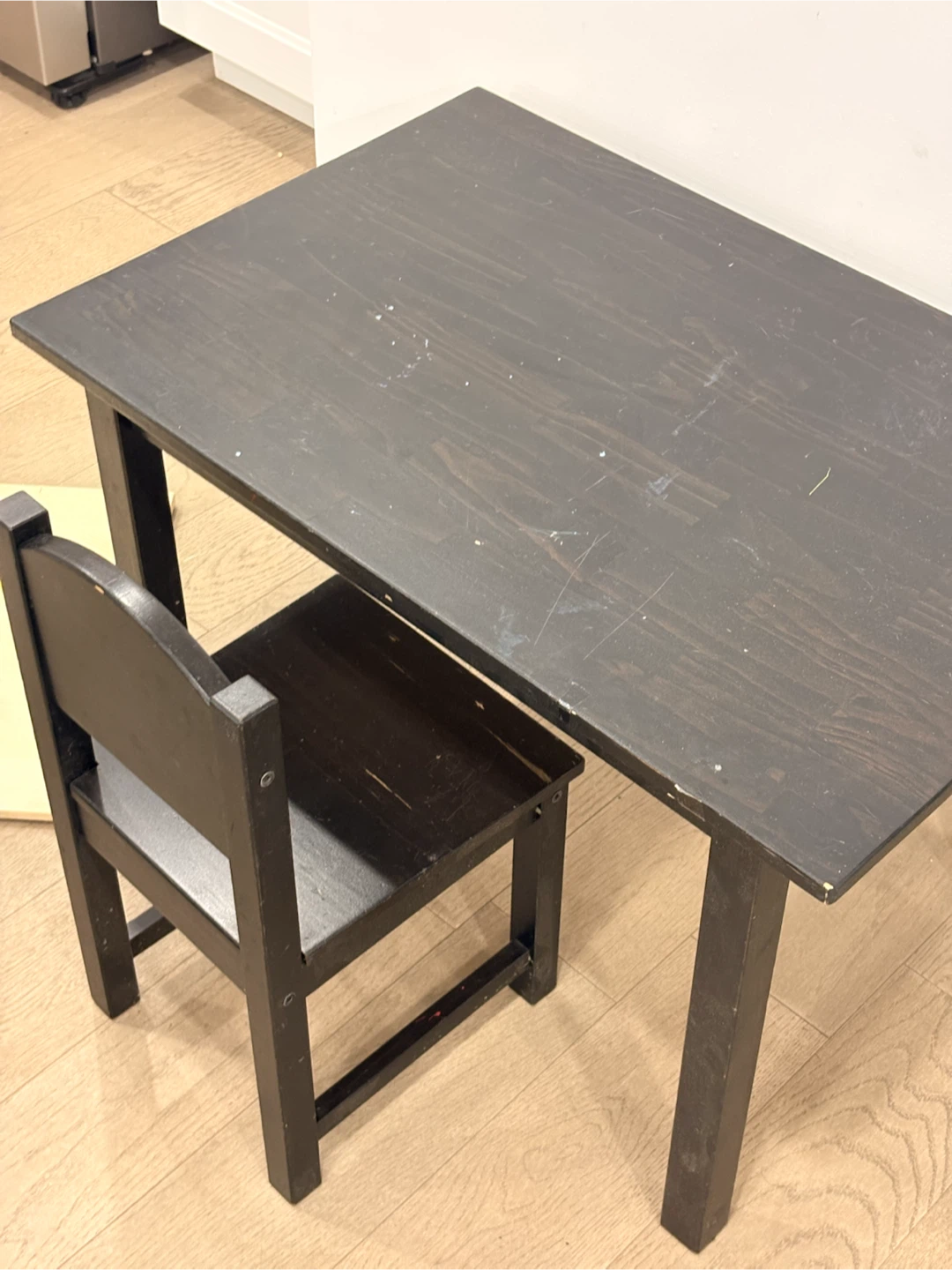 Black Kids Table and Chair Set