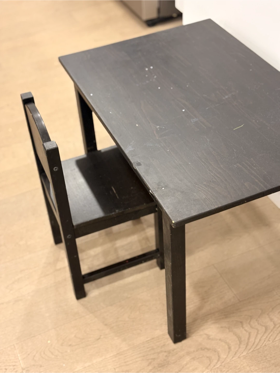 Black Kids Table and Chair Set - photo 2