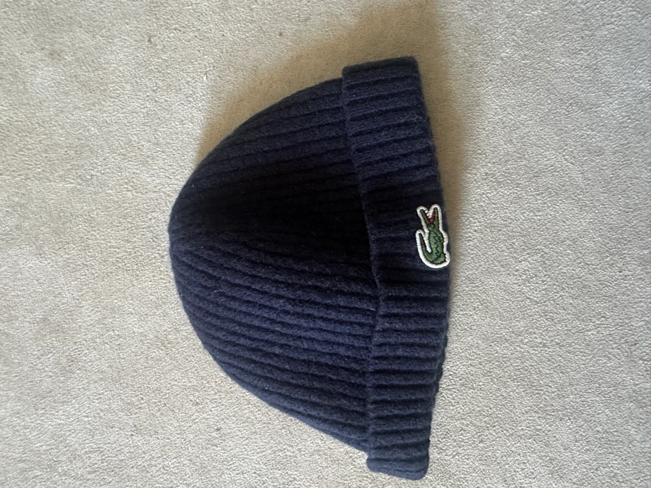 Lacoste Navy Wool Beanie - photo 3
