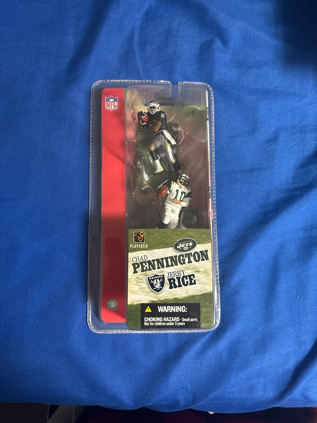 NFL Players Chad Pennington & Jerry Rice Action Figures