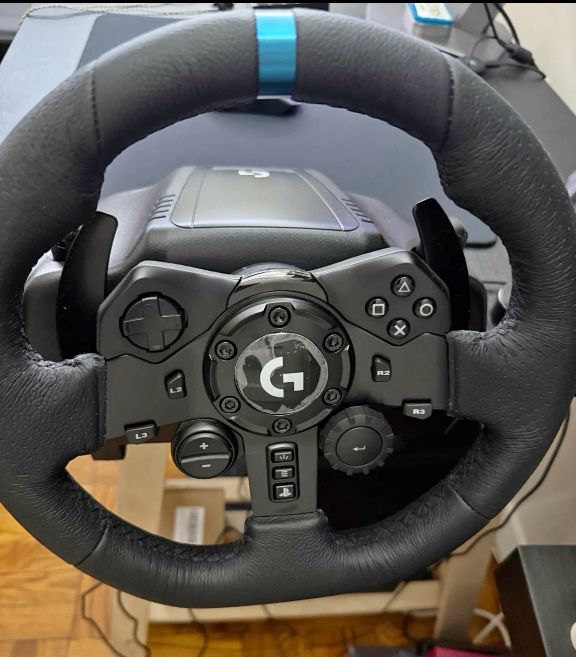 Logitech G923 steering wheel and pedals