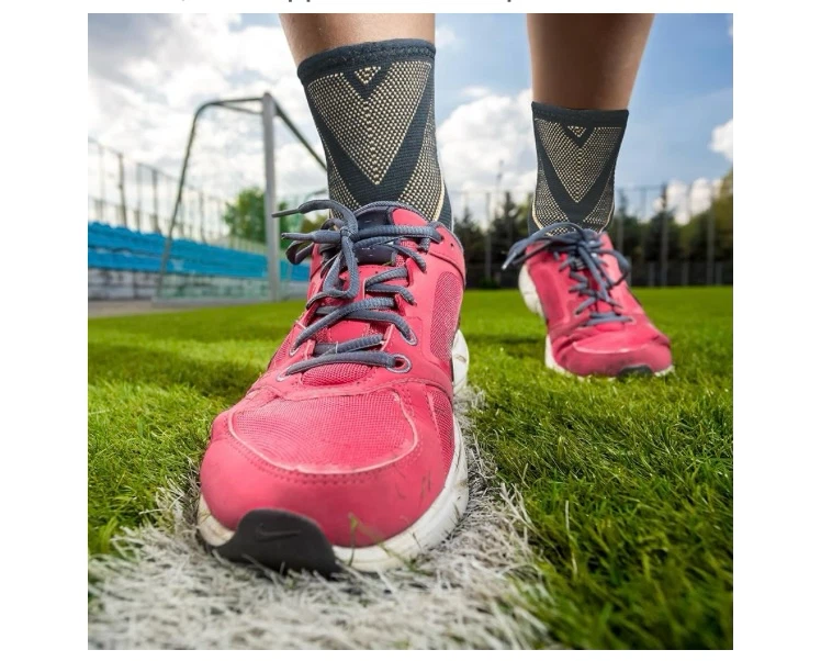 3 Pairs Ankle Compression Sleeve - Black - photo 5