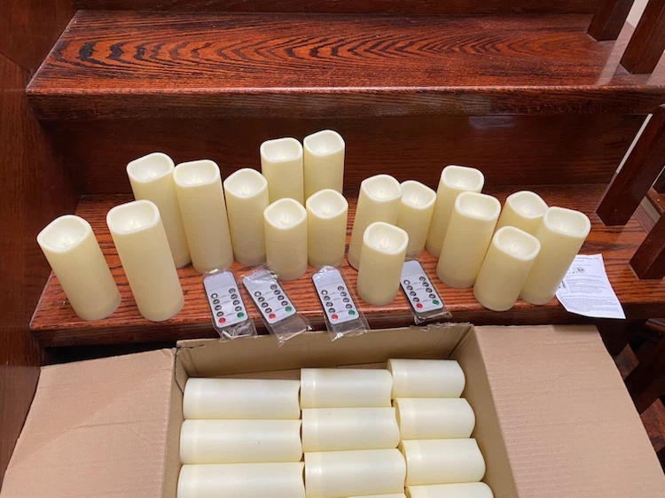 LED Flameless Candles with Remote - Set of 24 - photo 2