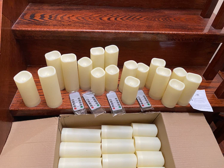 LED Flameless Candles with Remote - Set of 24 - photo 3