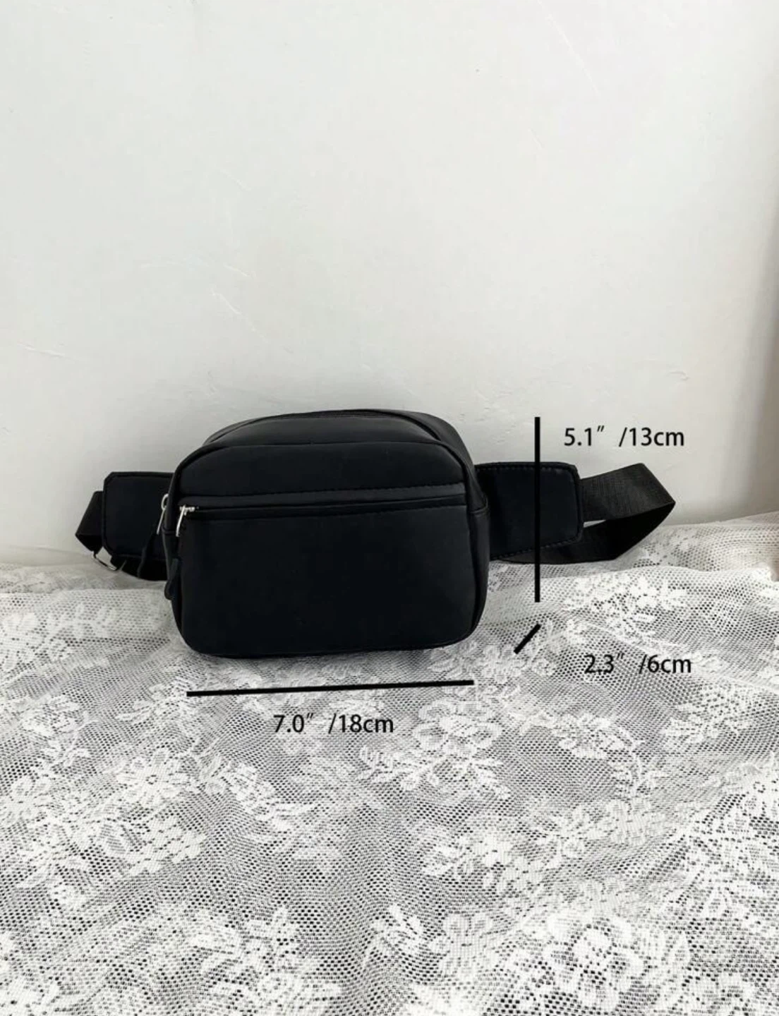 Sac banane noir unisexe - photo 3