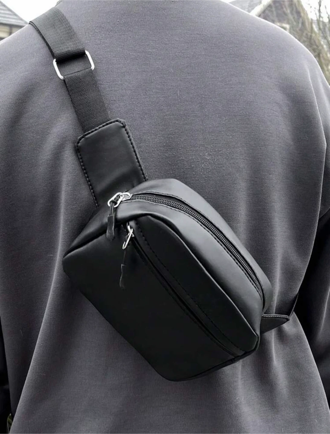 Sac banane noir unisexe - photo 4