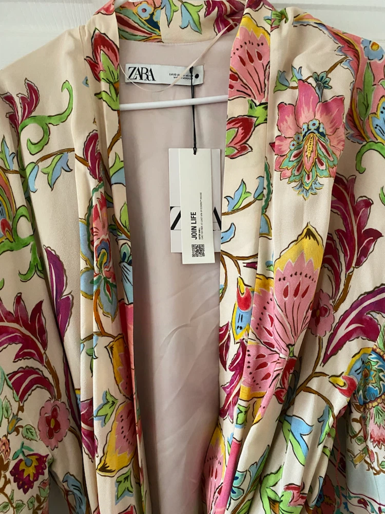 Zara Floral Kimono Robe XS - photo 2