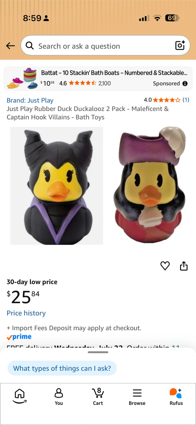 Just Play Duckaloos Rubber Duck 2 Pack - Optimus & Bumblebee - photo 3