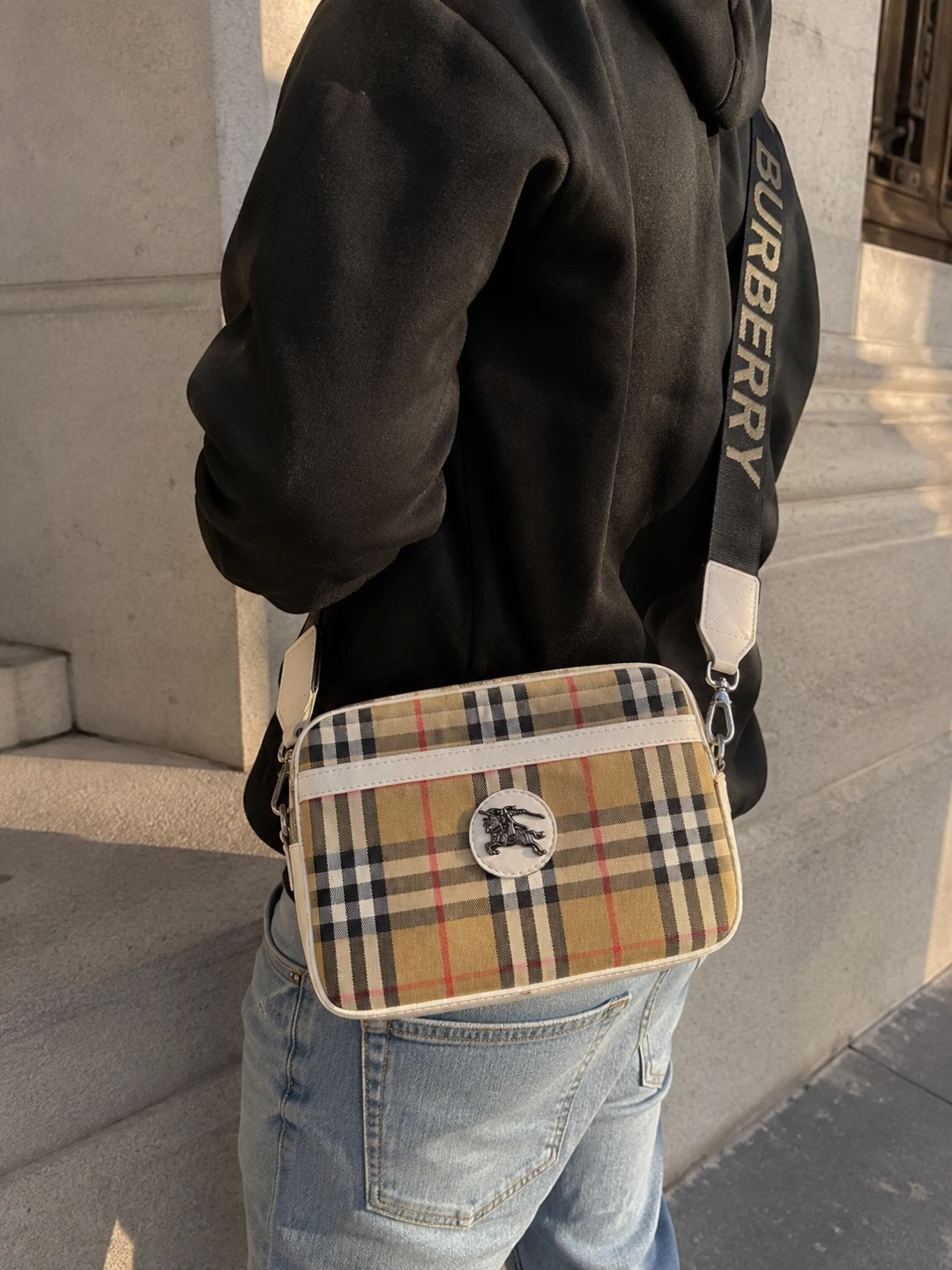 Sac bandoulière Burberry à carreaux