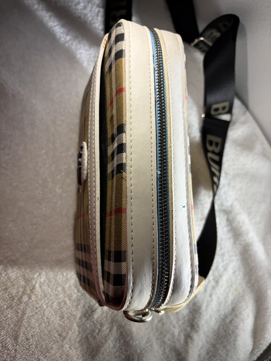 Sac bandoulière Burberry à carreaux - photo 3