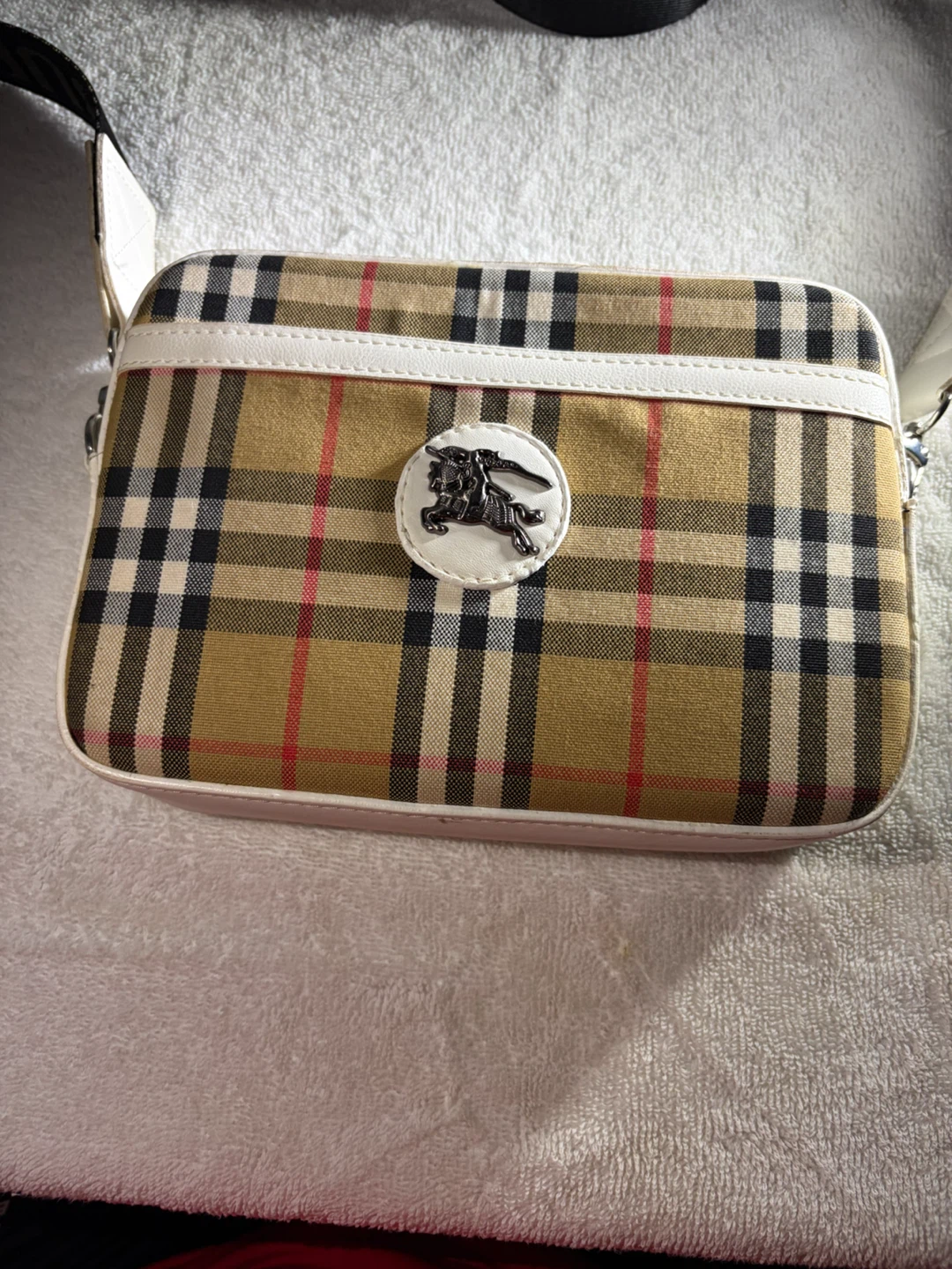 Sac bandoulière Burberry à carreaux - photo 4