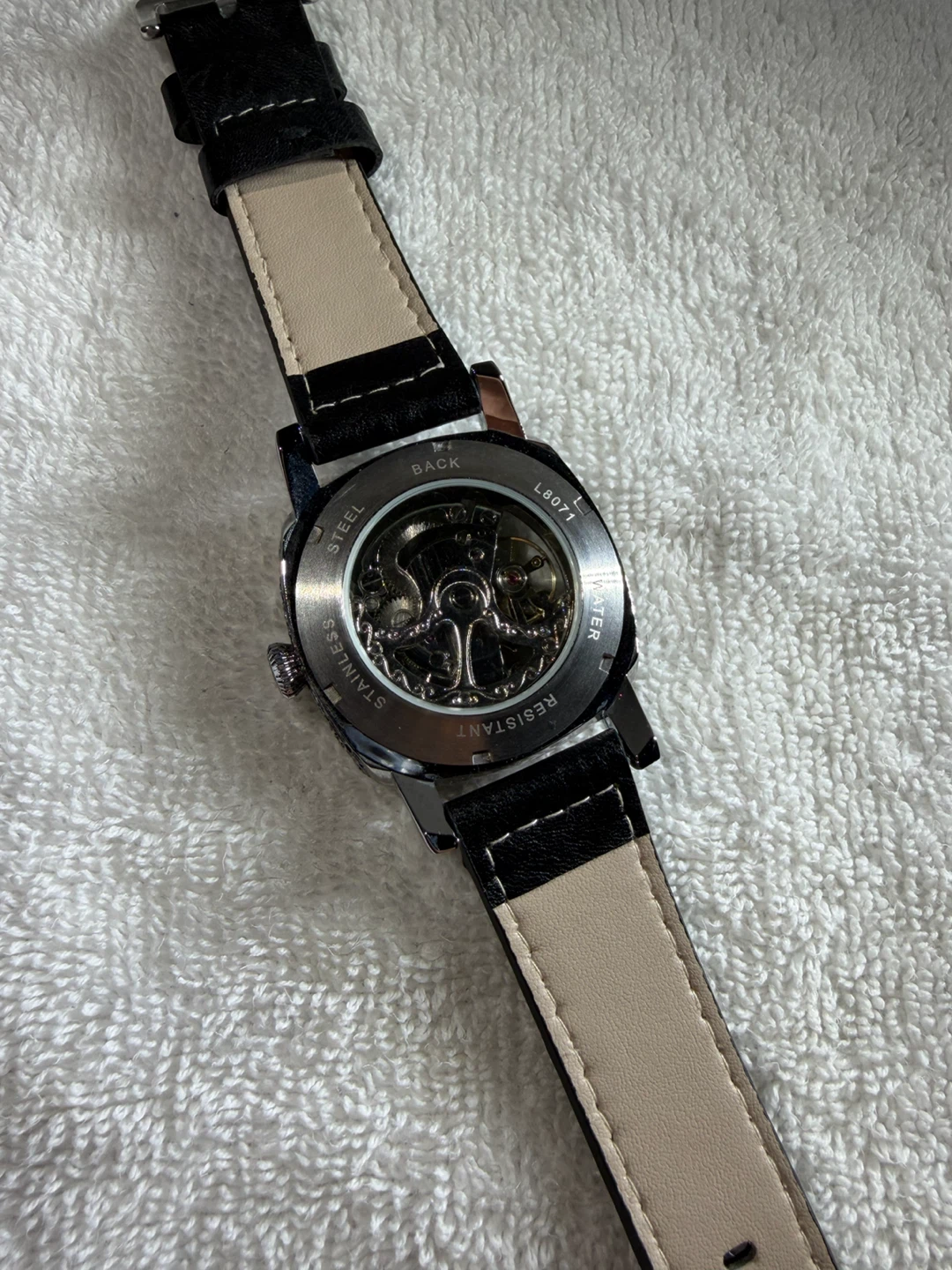 Montre automatique squelette en acier inoxydable - photo 2