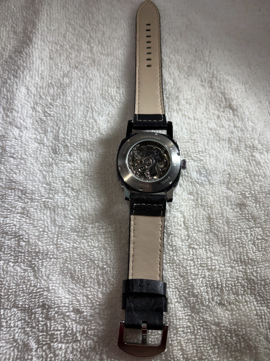 Montre automatique squelette en acier inoxydable - photo 3