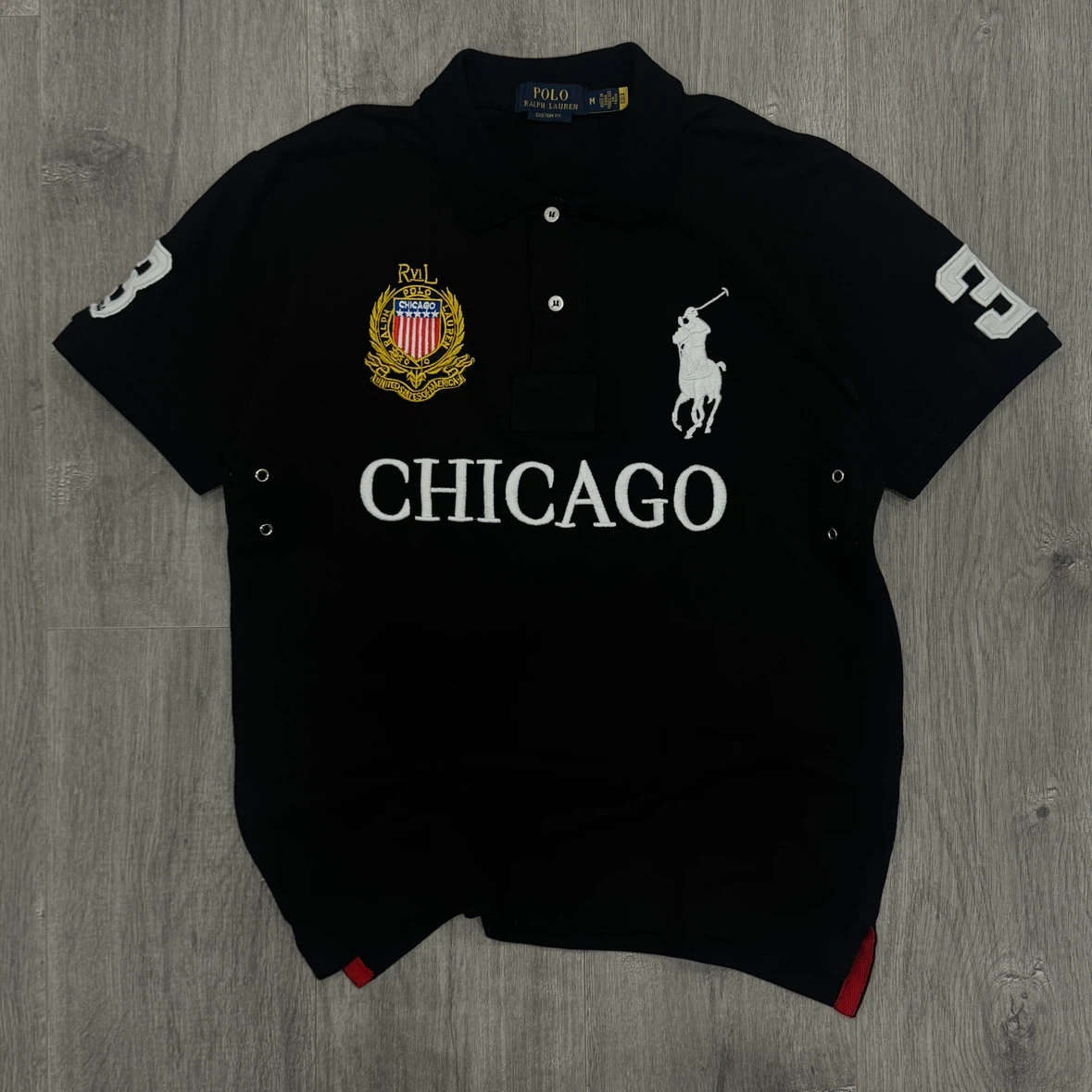 Chicago Black Cheif Keef Big Pony Polo Size M