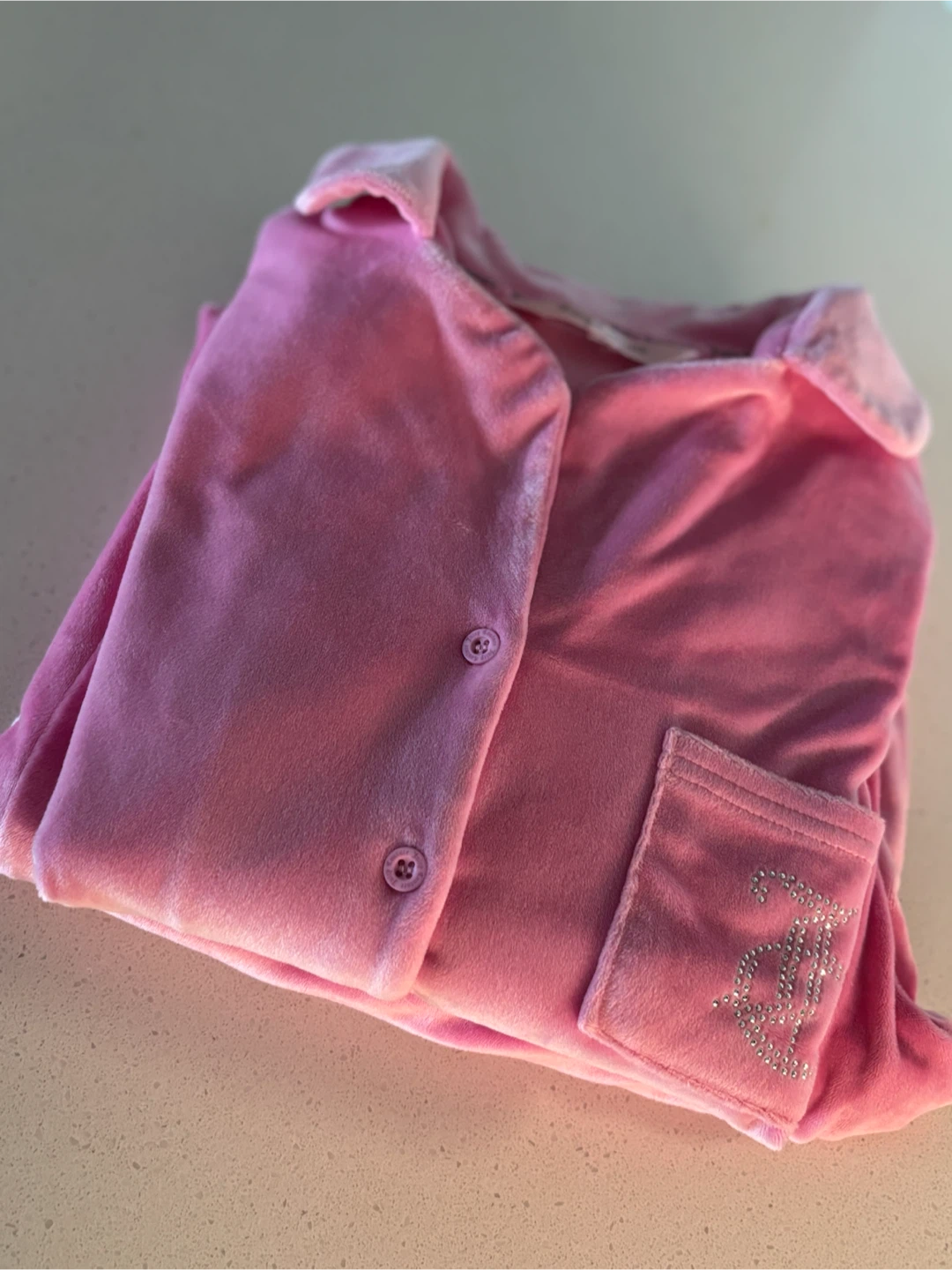 Juicy Couture Pink Velour Sleepwear set
