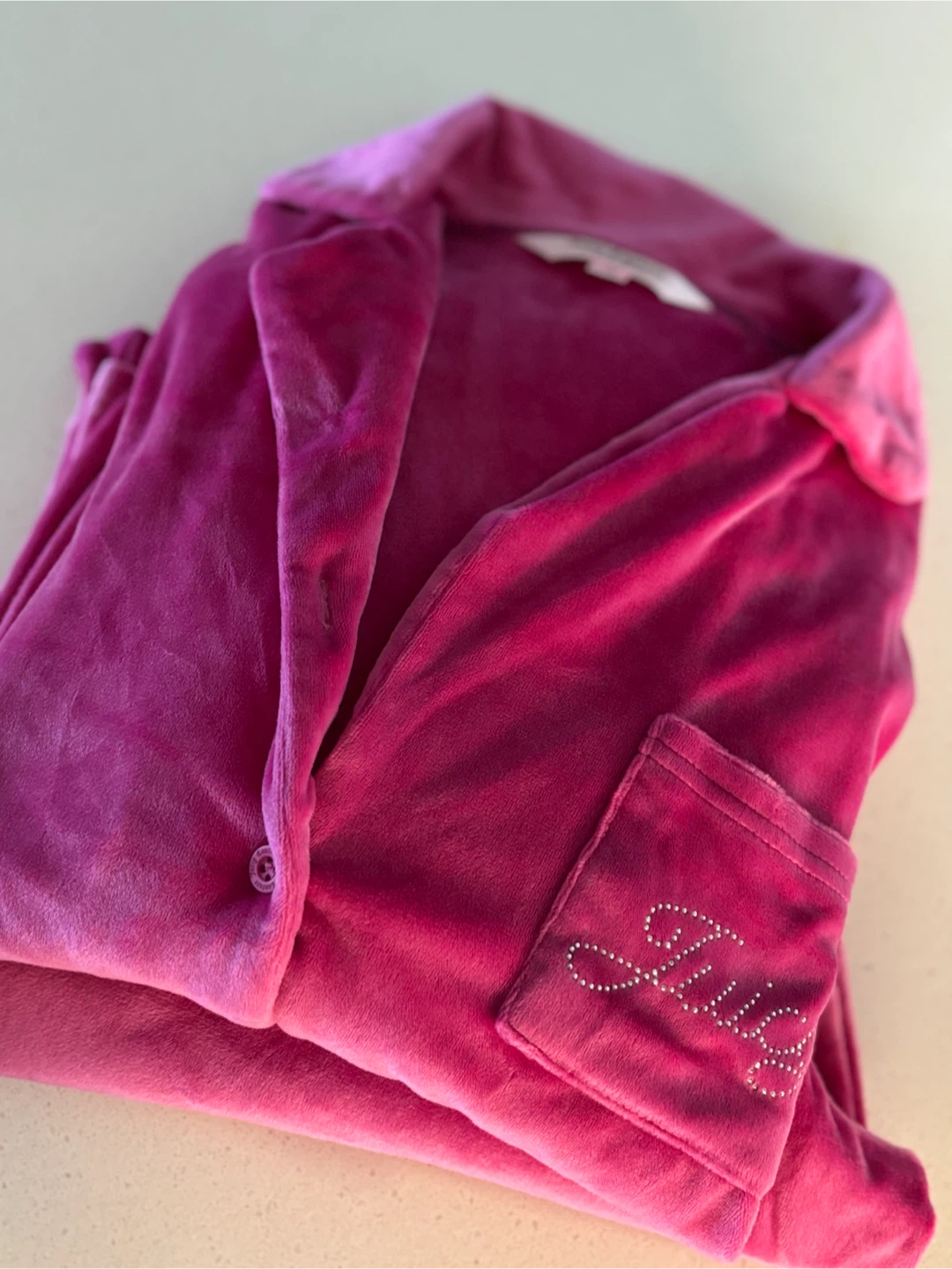 Juicy Couture Pink Velour Sleepwear set