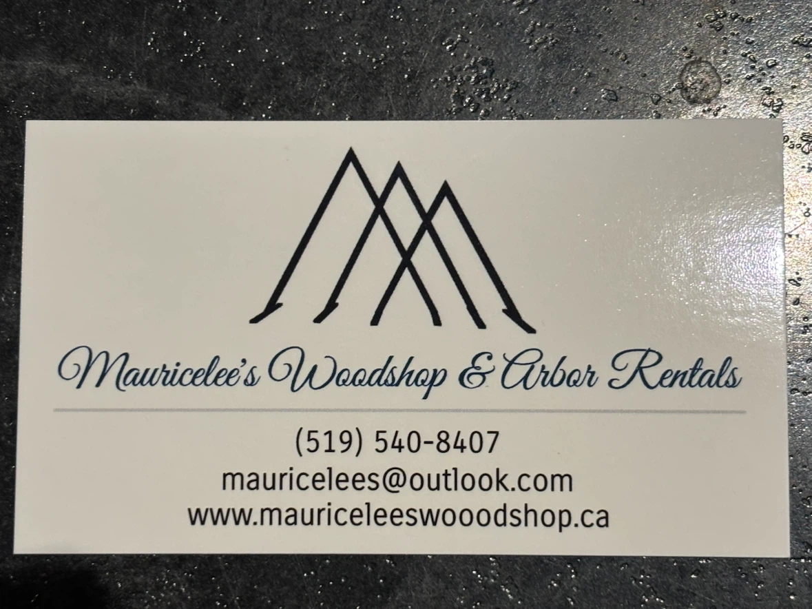 Mauricelee's Woodshop & Arbor Rentals