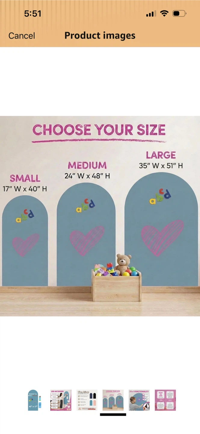 New-Magnetic Wall Decal, Chalkboard & Surface Cleaner Kit - photo 4