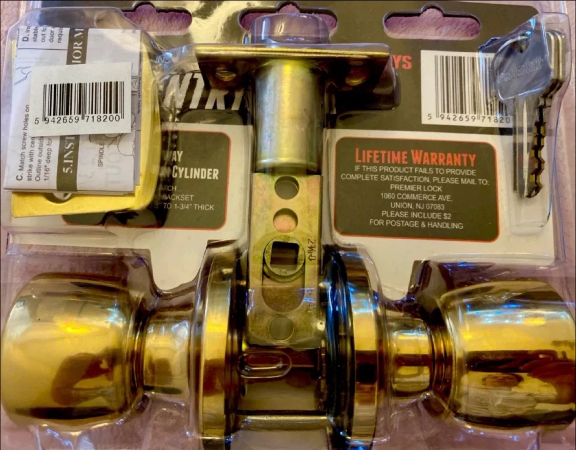 Premier Lock EntryLock Solid Brass Entry Lock - photo 2
