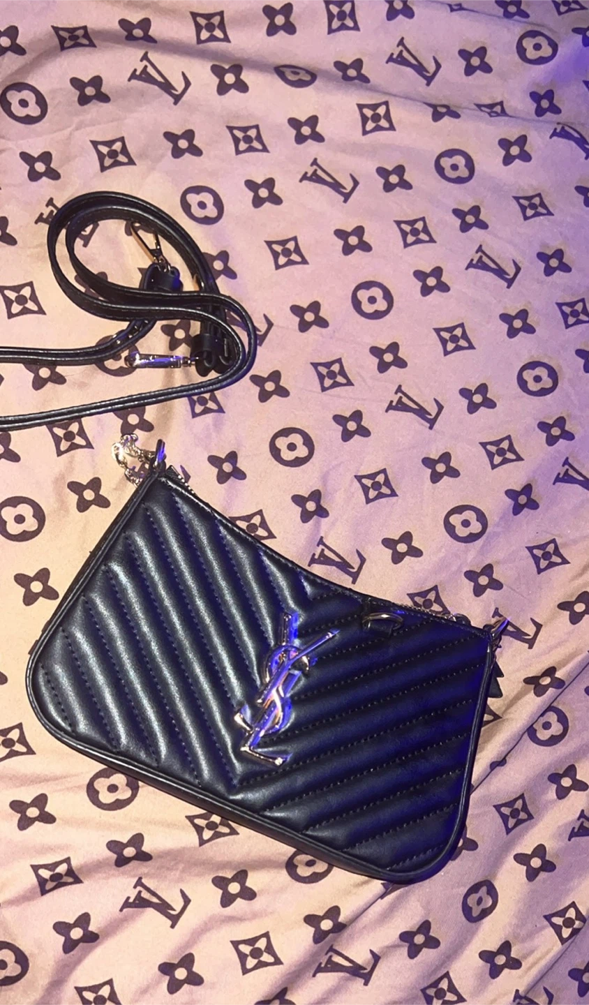 Yves Saint Laurent Black Quilted Leather Shoulder Bag