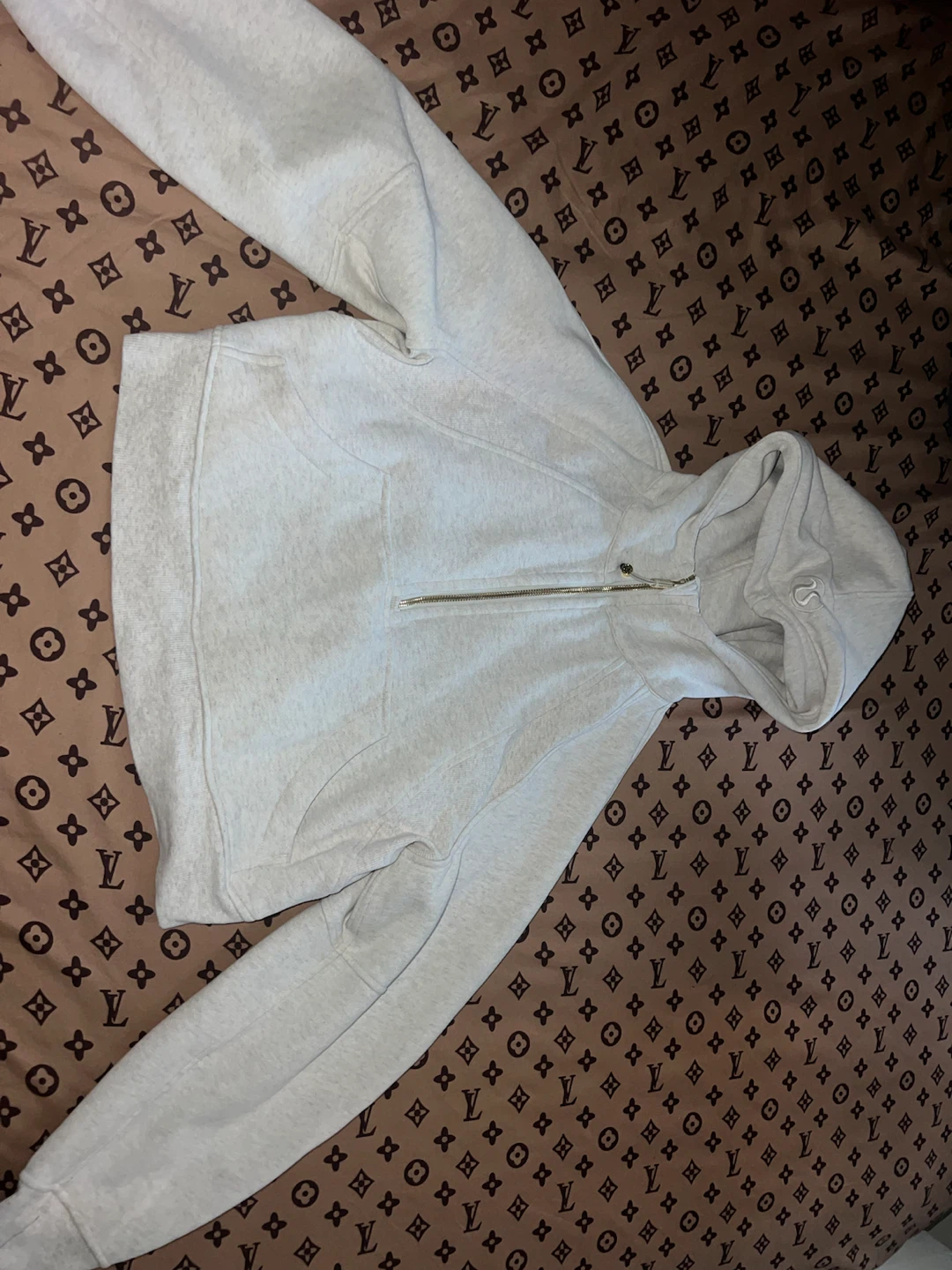 Lululemon Grey Zip-Up Hoodie