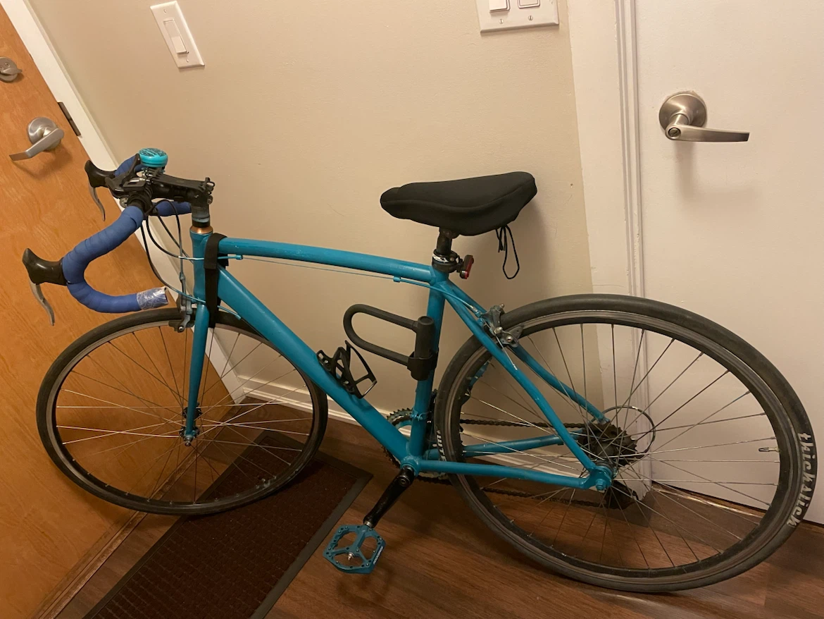 Teal Road Bike