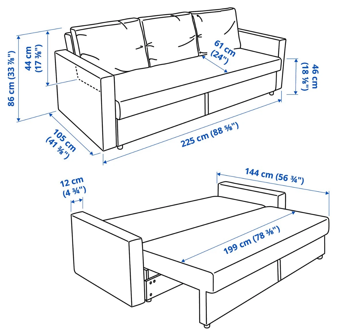 Ikea Friheten Sofa-Bed - photo 2