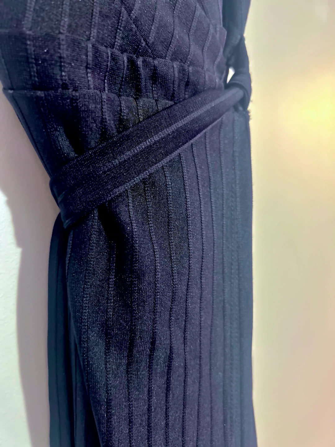 Zara Navy Wrap Midi Dress - photo 5