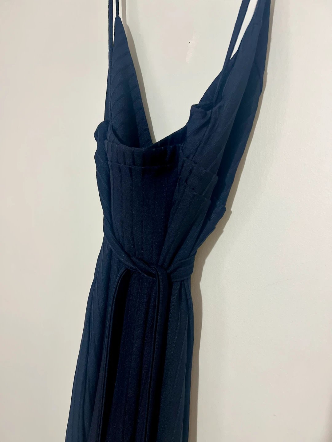 Zara Navy Wrap Midi Dress - photo 4