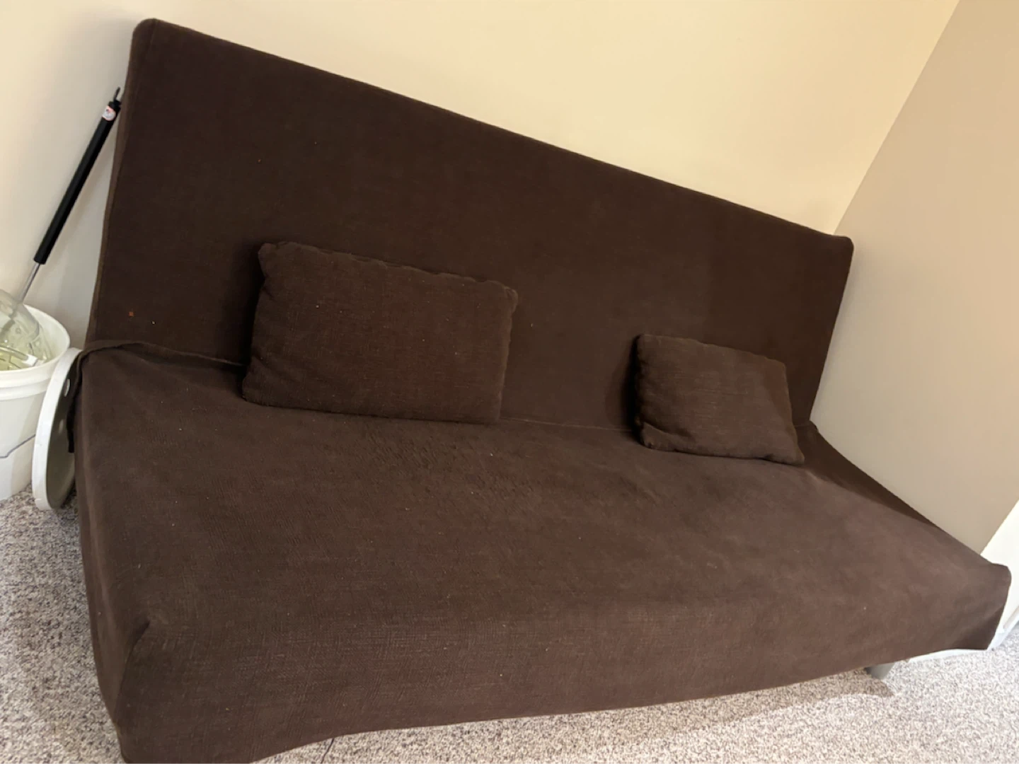 Convertible Futon Sofa Bed – Includes 2 Pillows