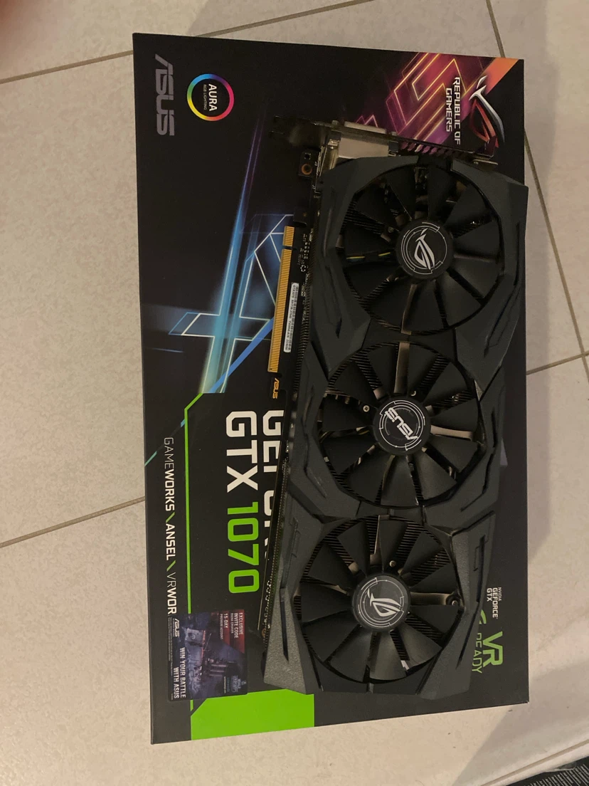 ASUS  RGB  Strix GeForce GTX 1070 Gaming Graphics Card