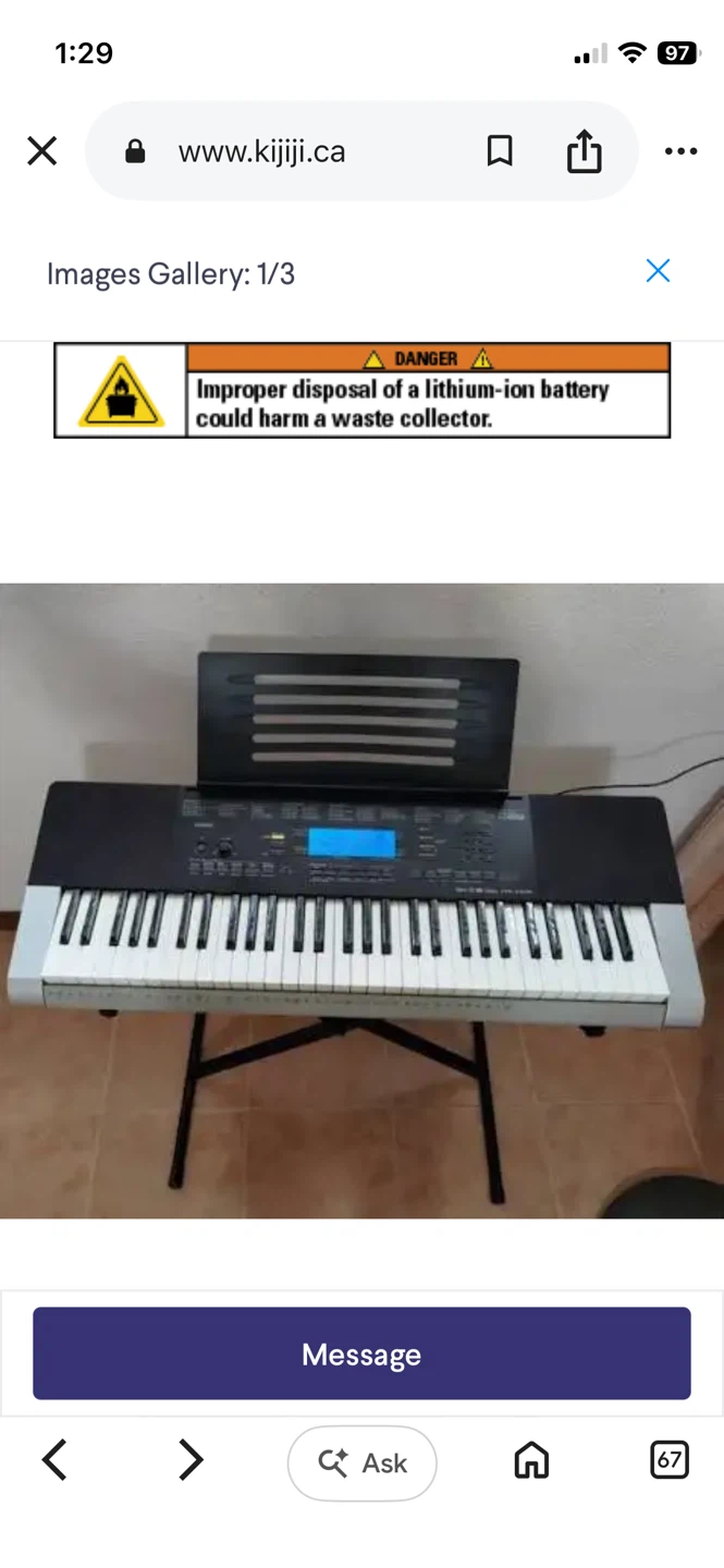 Casio Keyboard 4400. NEW. - 608 tones, 305 Pre-sets, 152 songs