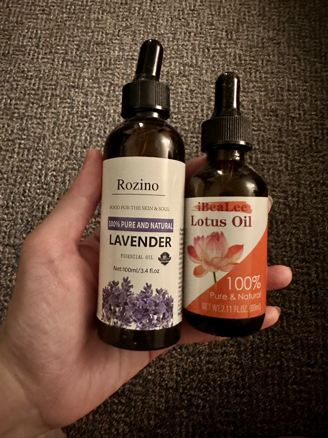Lavender Essential Oil & Lotus Oil