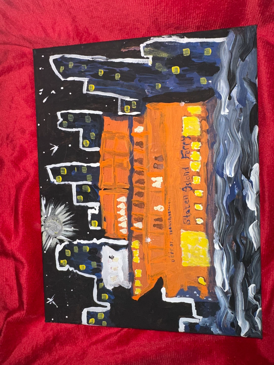 Staten Island Ferry Painting