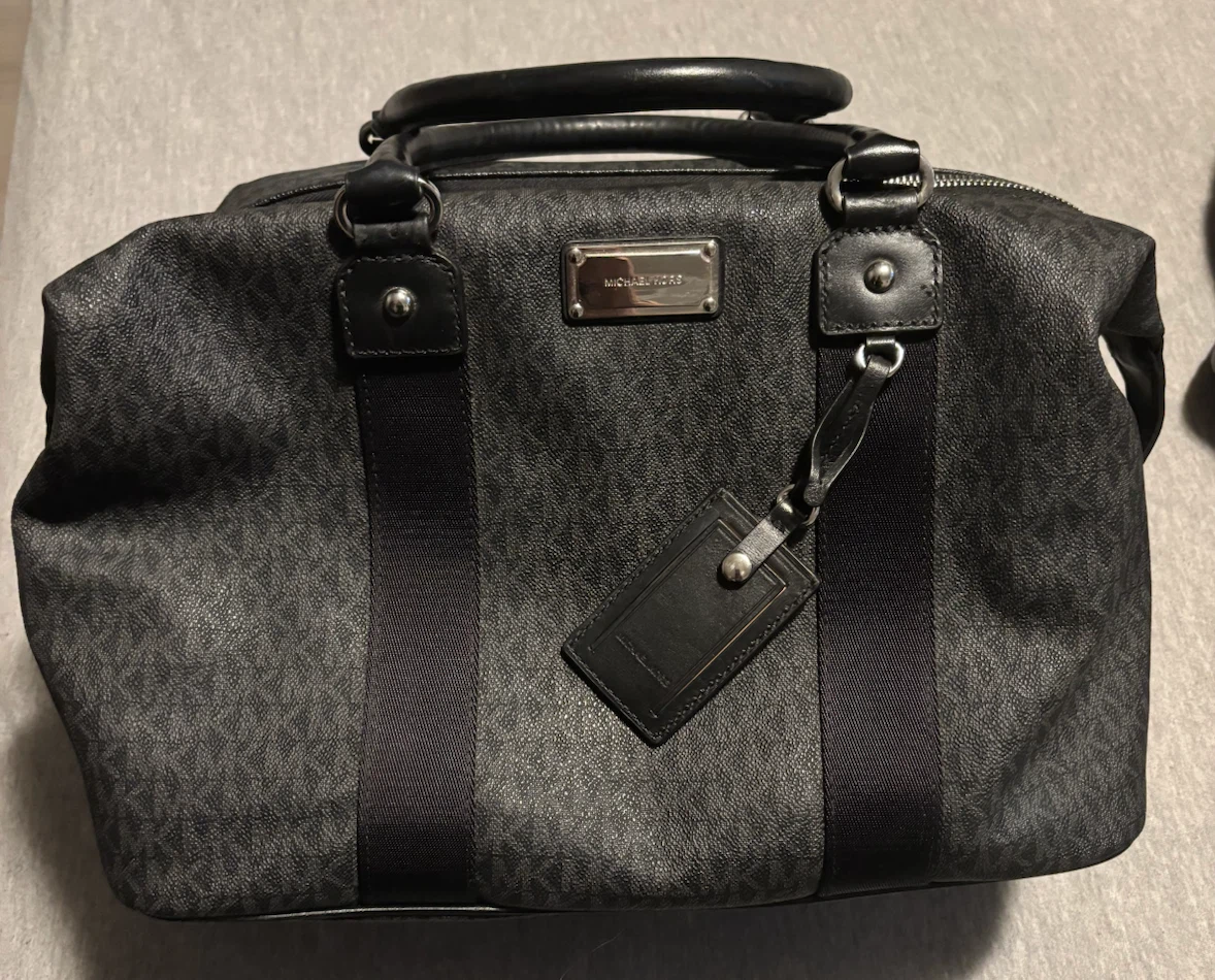 Michael Kors Black Monogram Weekender Bag