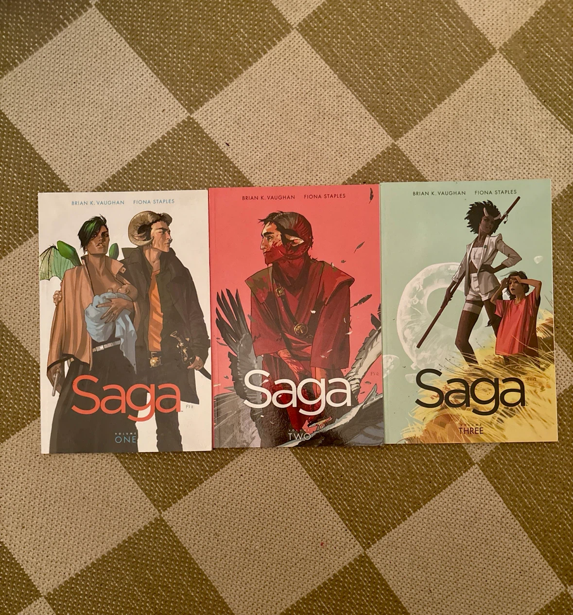 Saga Volumes 1-3 Comic Books by Brian K. Vaughan & Fiona Staples