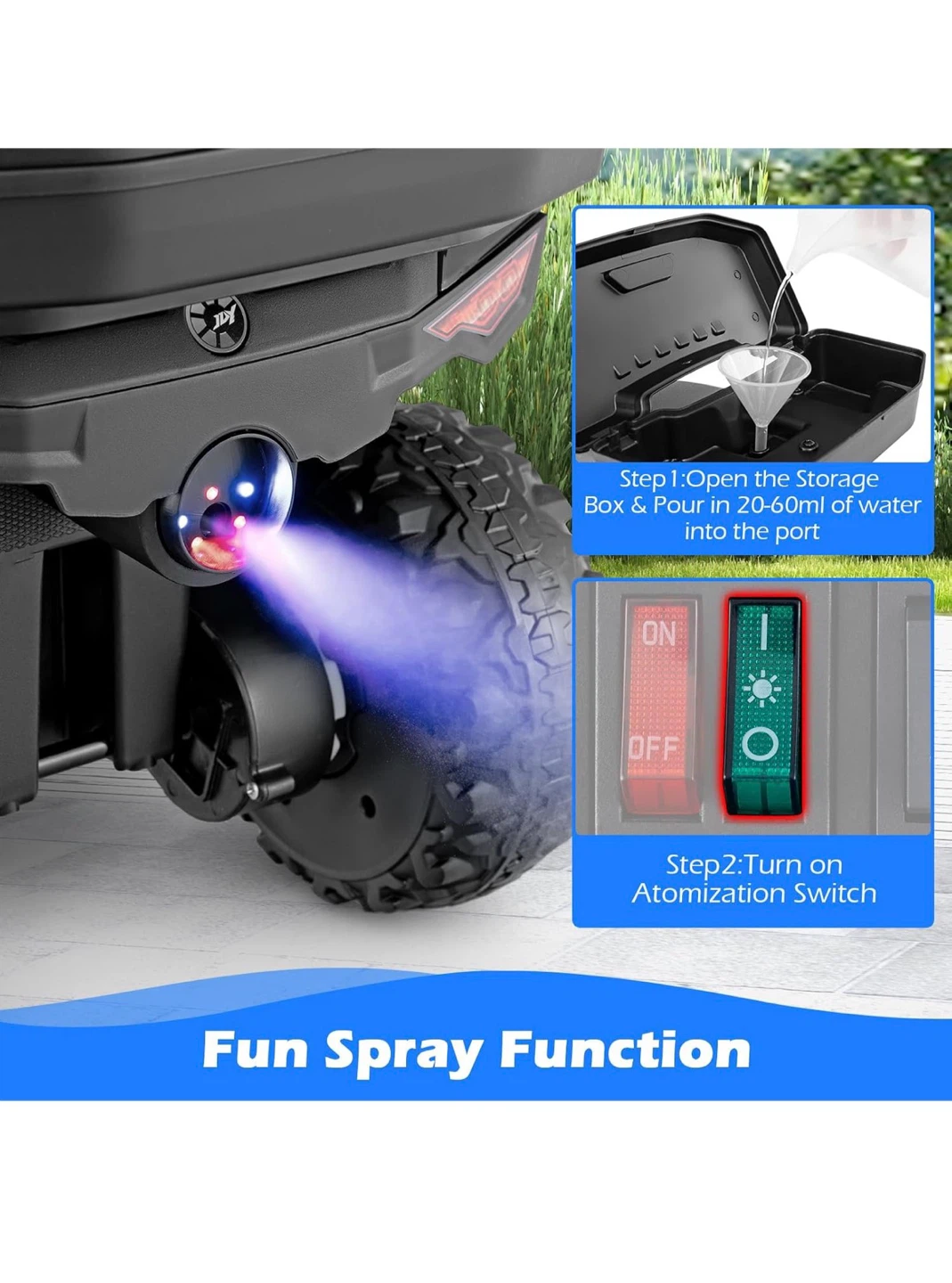Black Explorer Ride-On ATV with Remote Control - photo 4