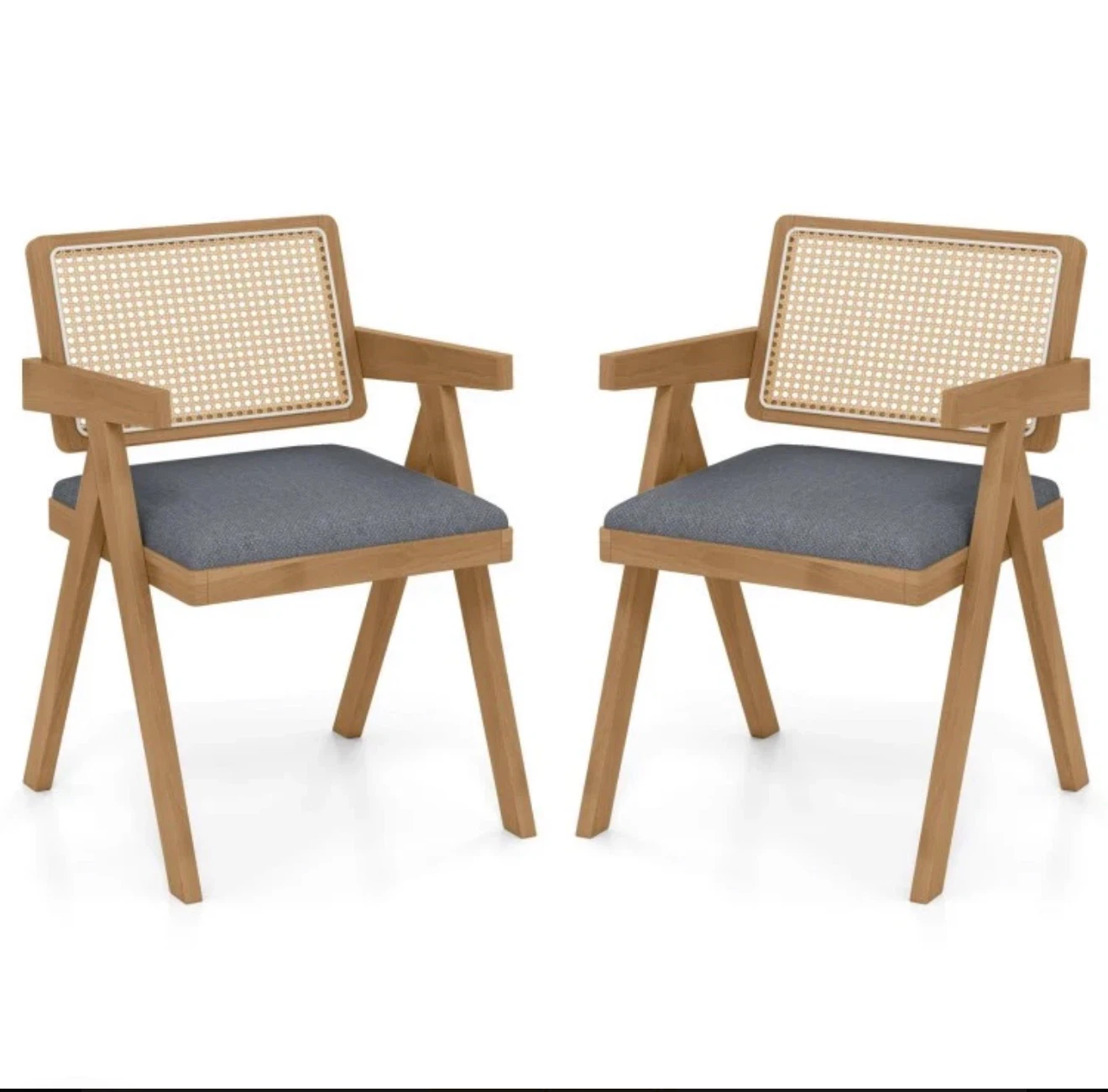 Set of 2 Costway Modern Dining Chairs - photo 4