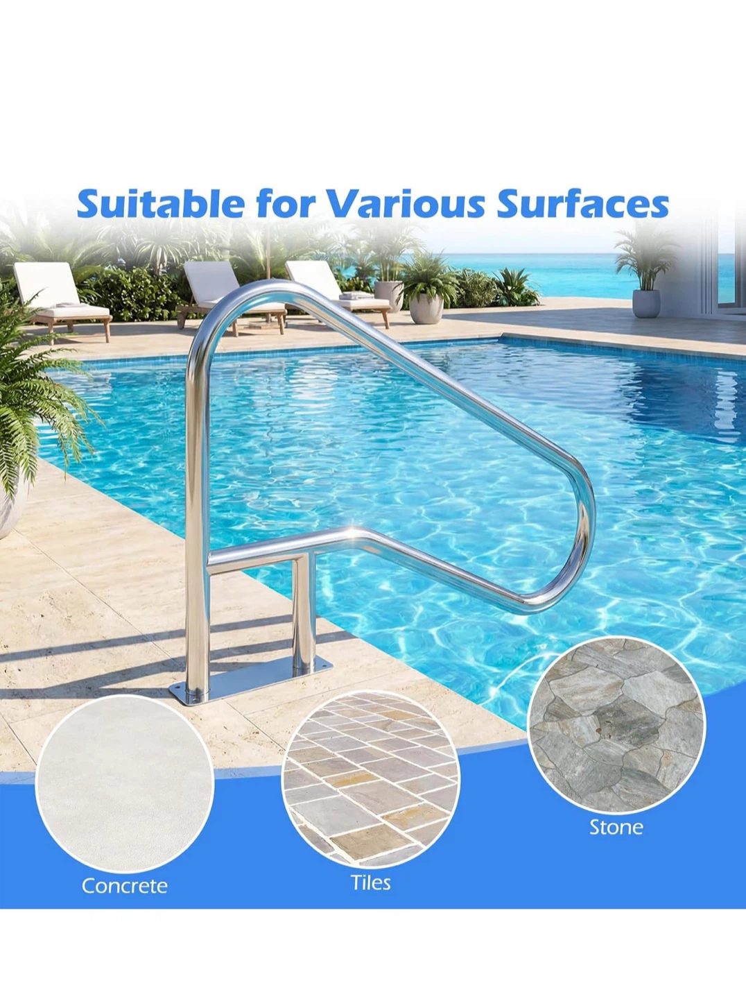 Stainless Steel Pool Handrail - photo 4