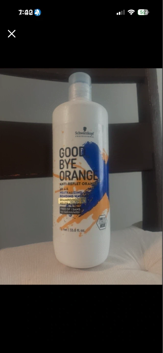 Schwarzkopf Goodbye Orange Shampoo 1L