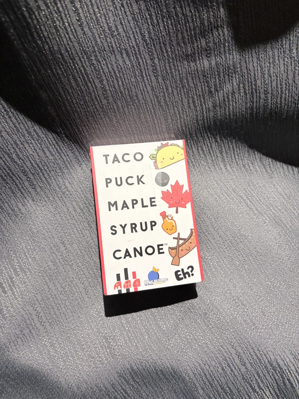 Taco Puck Maple Syrup Canoe Card Game