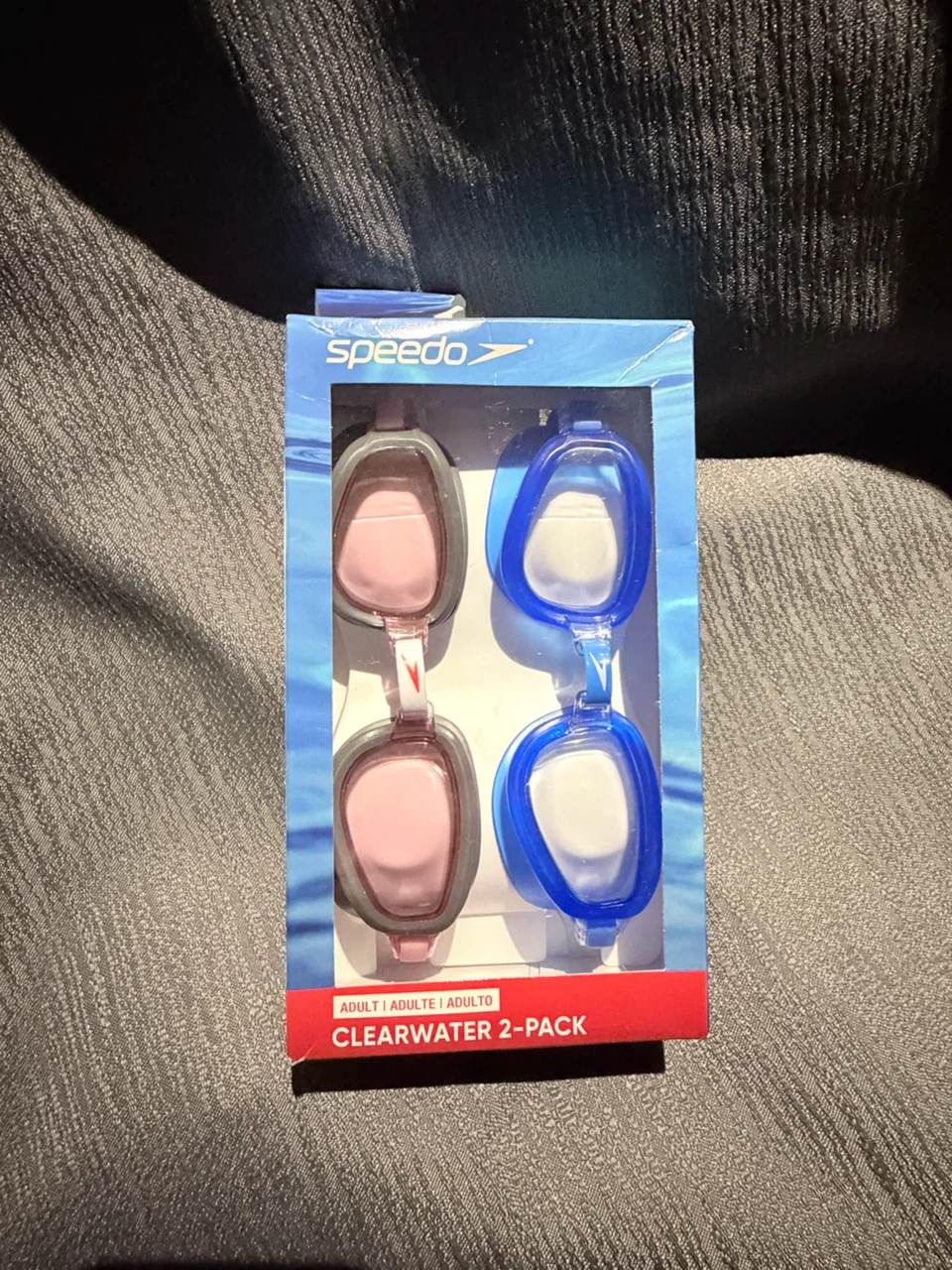 Speedo Adult Clearwater 2-Pack Swim Goggles