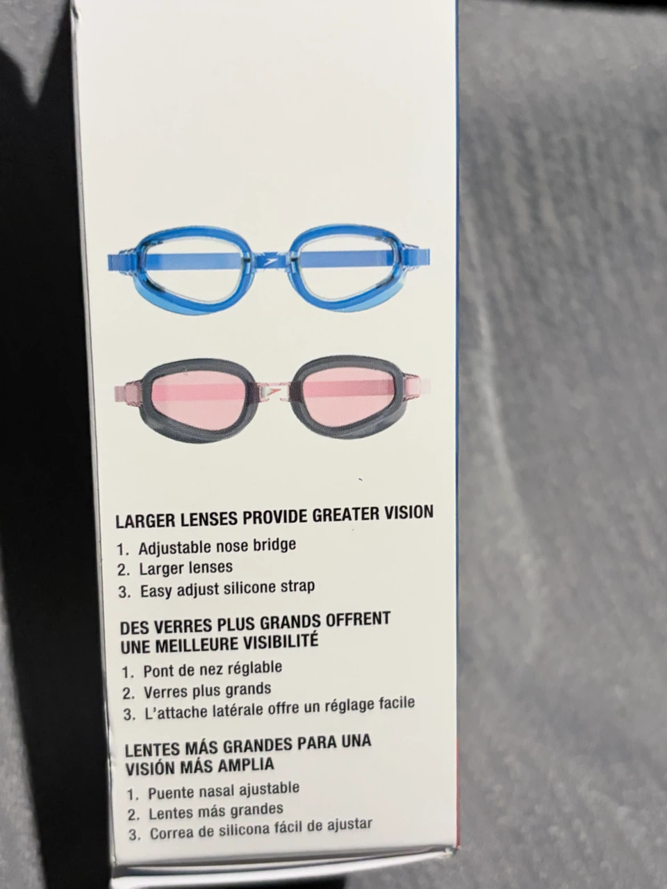Speedo Adult Clearwater 2-Pack Swim Goggles - photo 3