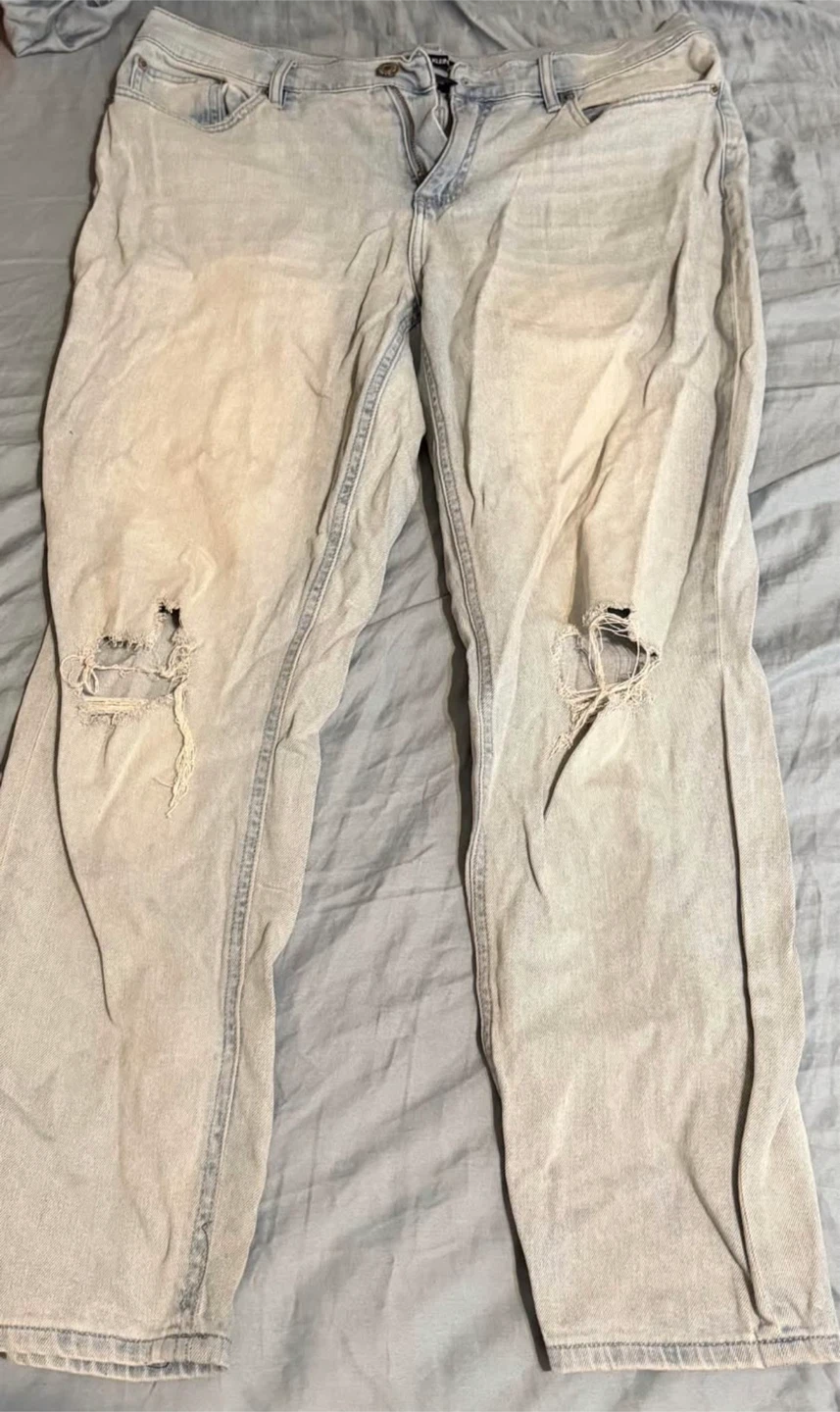 Calvin Klein Jeans Light Wash Ripped Denim