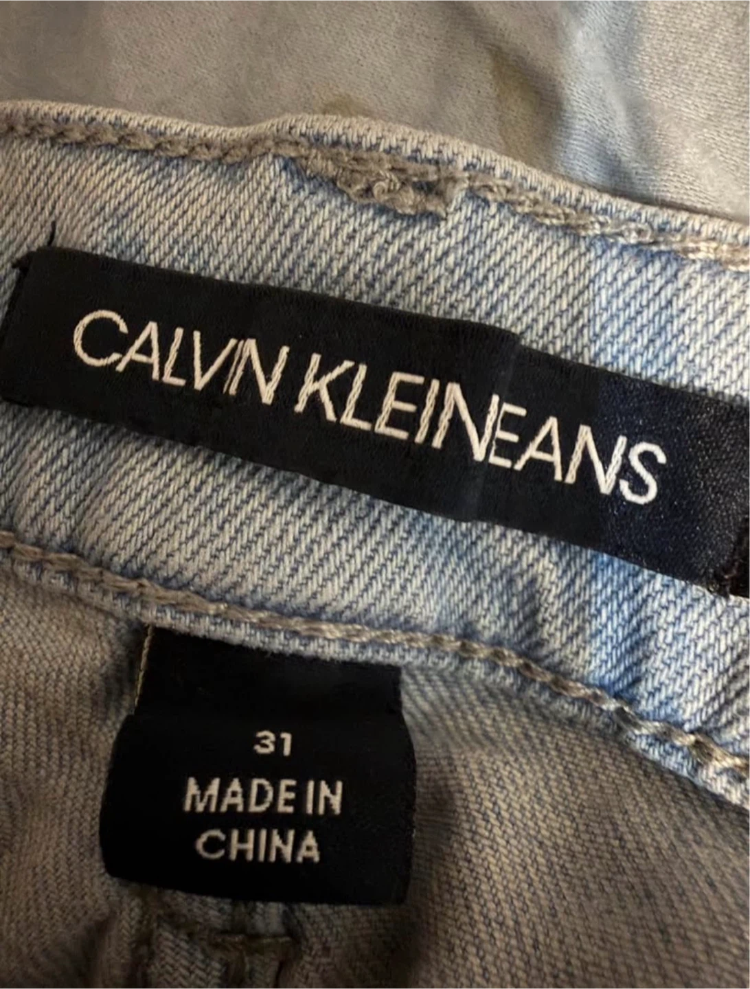 Calvin Klein Jeans Light Wash Ripped Denim - photo 2