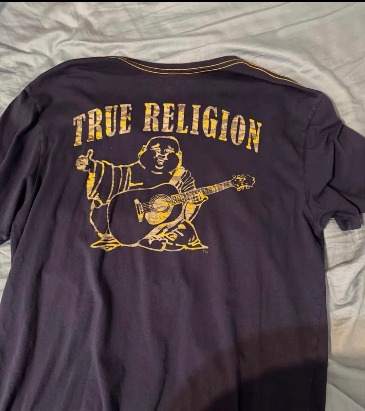 True Religion Buddha & Guitar T-Shirt