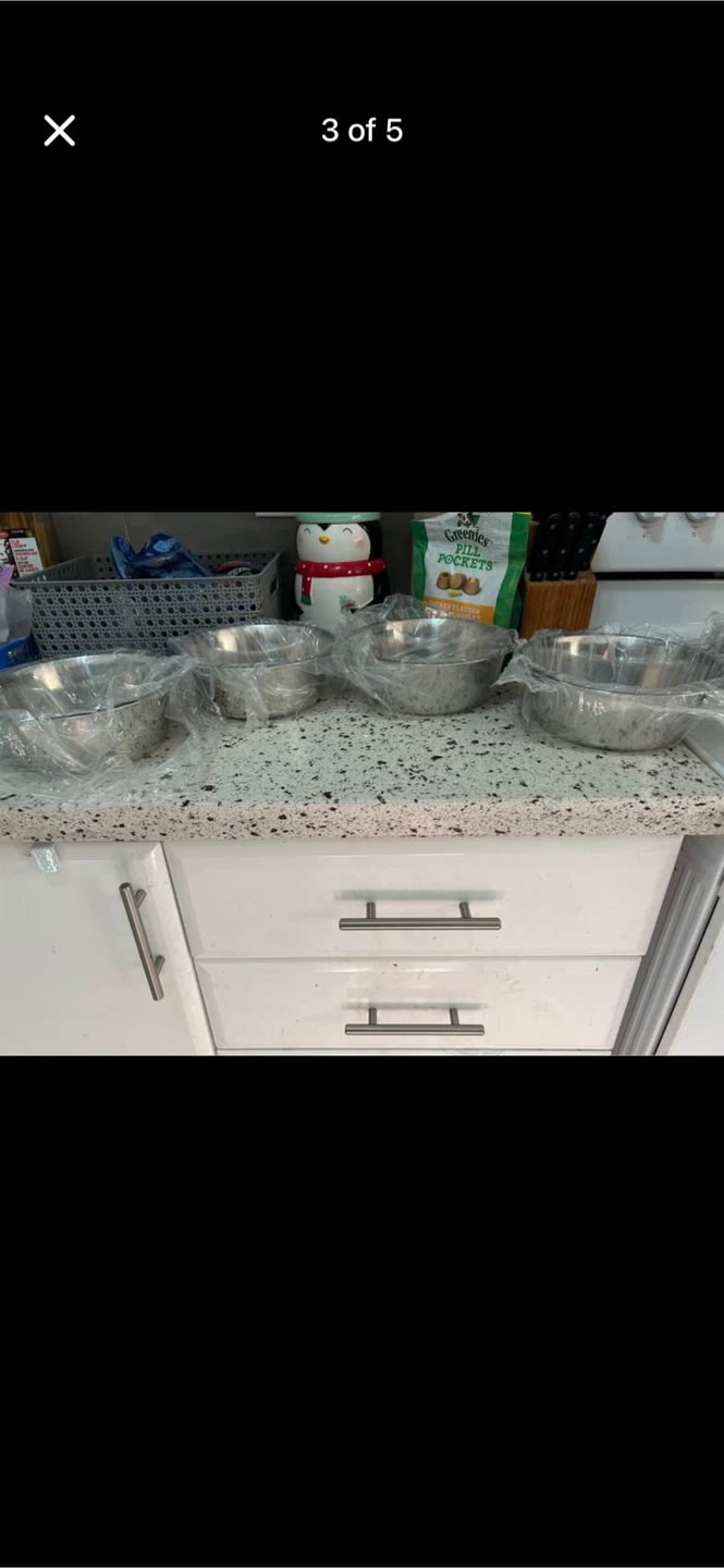 DEAYOU 4-Pack Stainless Steel Dog Bowls - photo 3