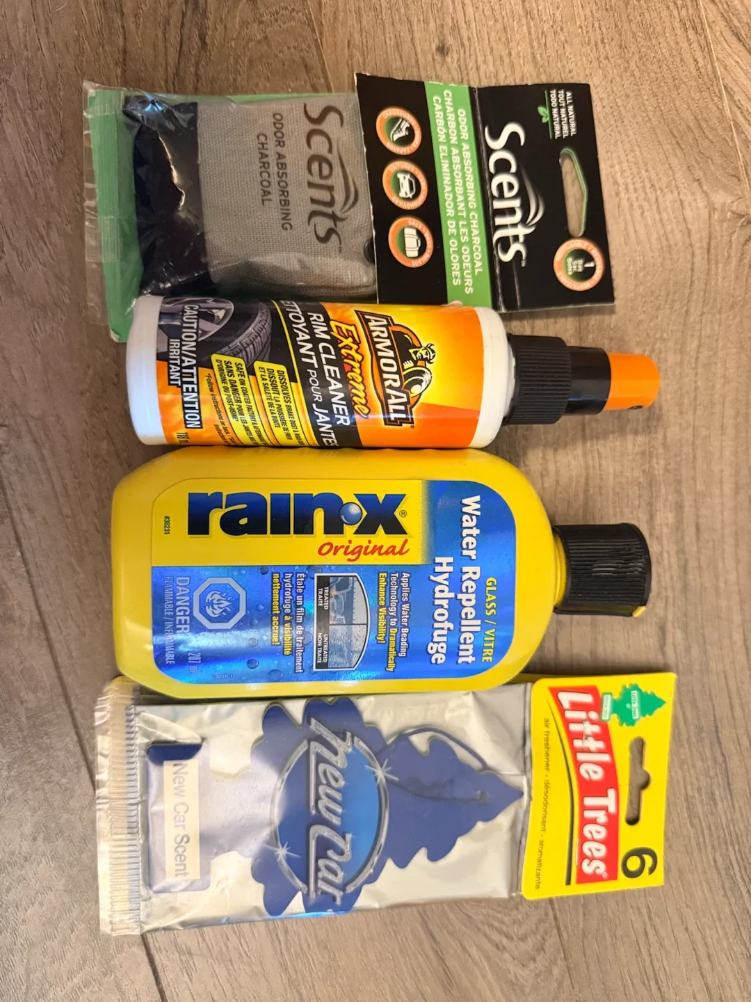 Car Care Bundle: Armor All, Rain-X, Little Trees, and Scents
