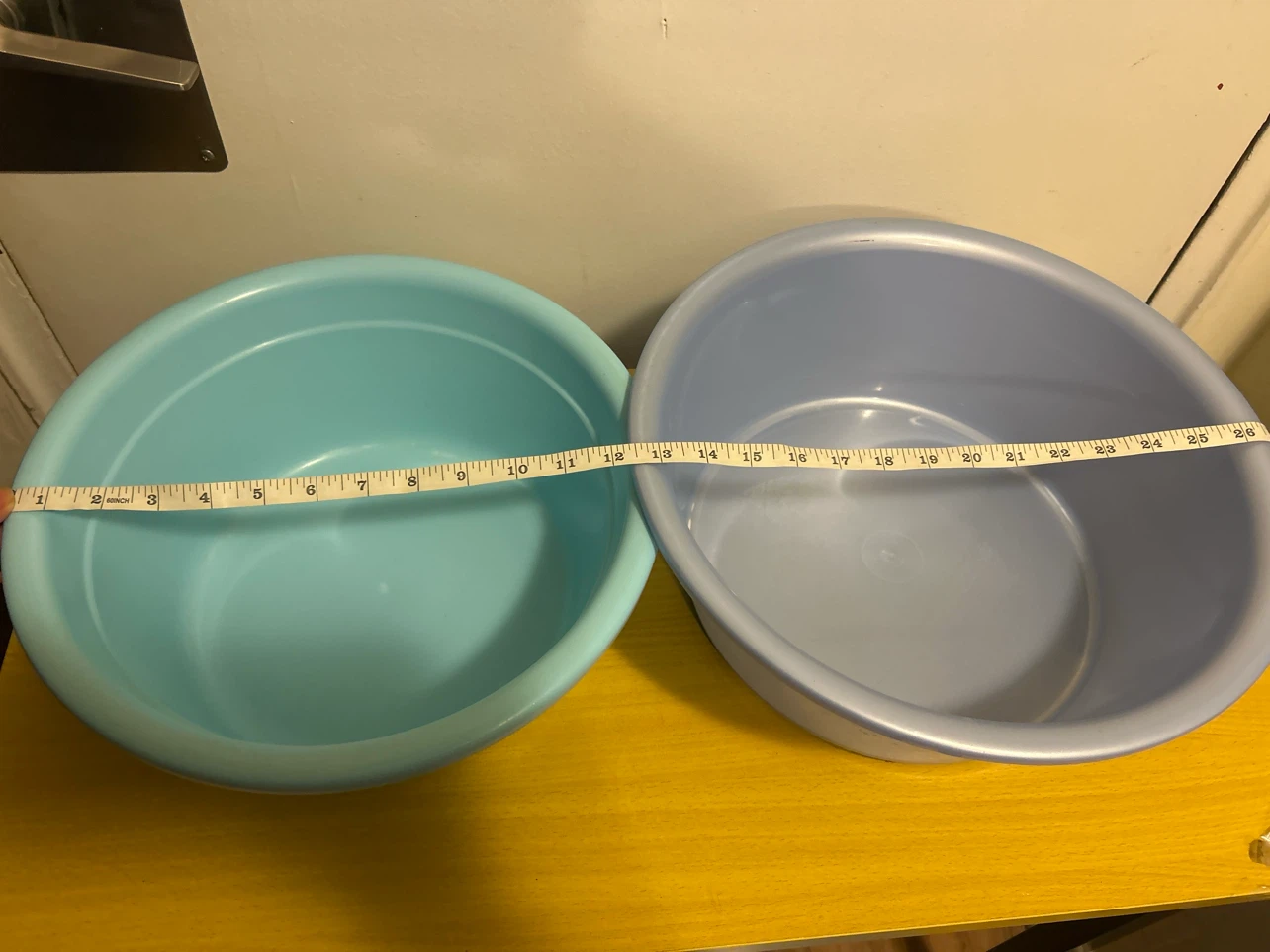 Two Plastic Basins - Blue and Light Blue - photo 2