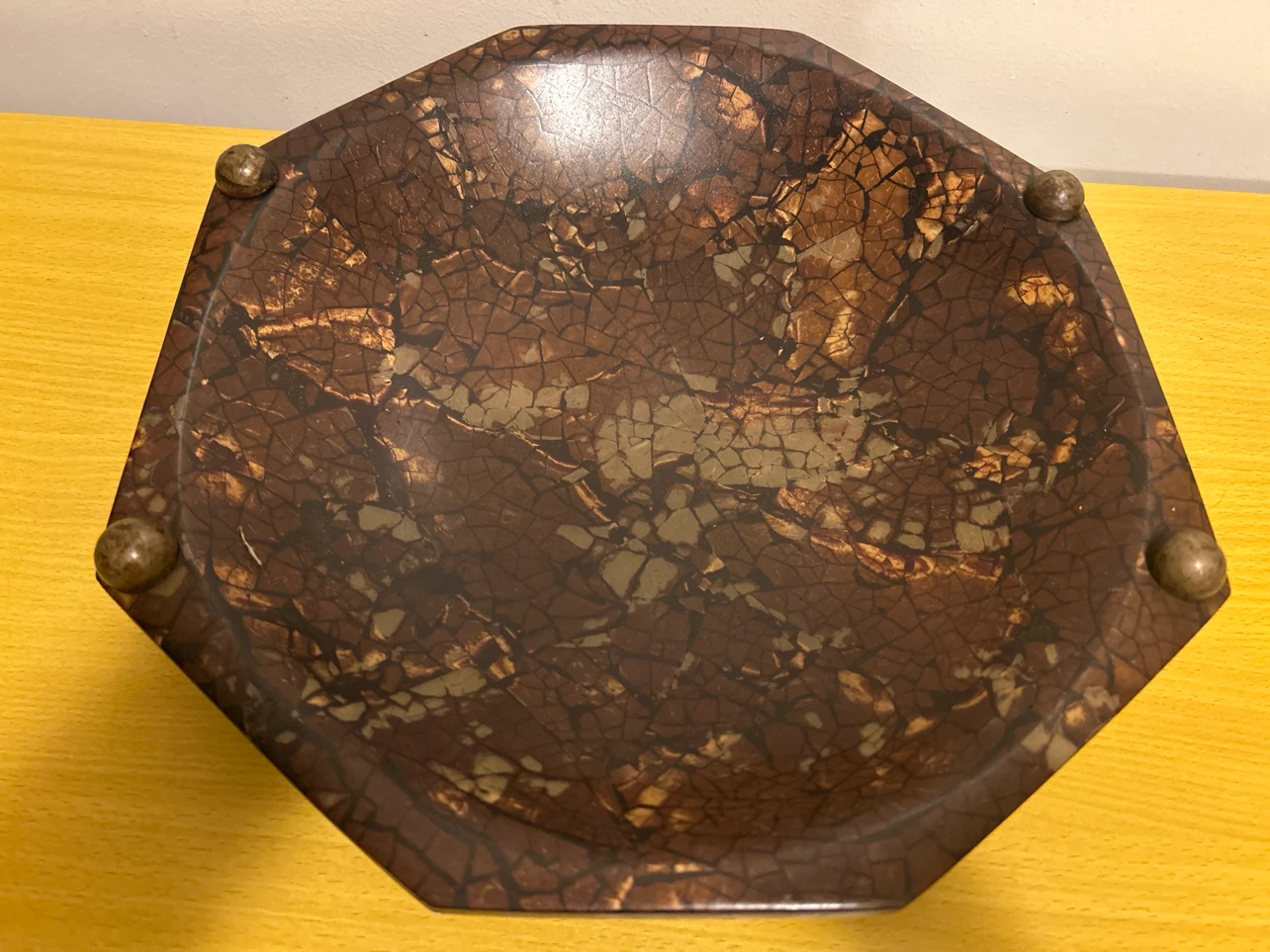 Octagonal Decorative Bowl